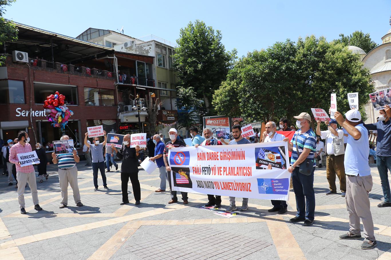 Malatya'da FETÖ'nün darbe girişimi ve ABD ile NATO üsleri protesto edildi